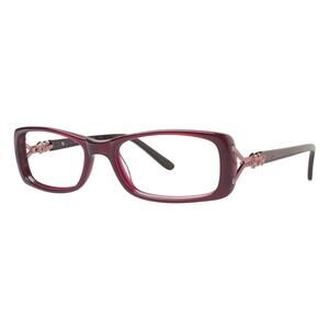 CAPRI DC 122 CLEAR BURGUNDY EYEGLASSES SUNGLASSES FRAMES 53-18